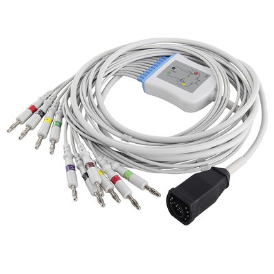 Zoll-EKG Kabel E/M Series And Leadwires Bananen-Verbindungsstück Iecs 4,0