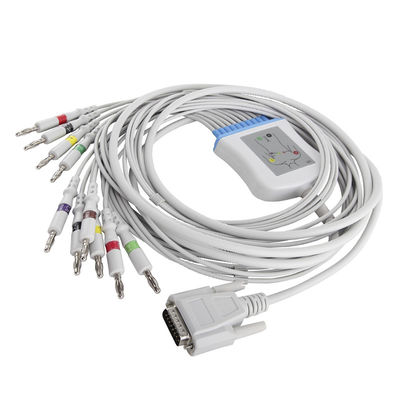 Kabel und Leitungsdrähte Mindray DECG-03A M2461A ECG Bananen-Verbindungsstück Iecs 4,0