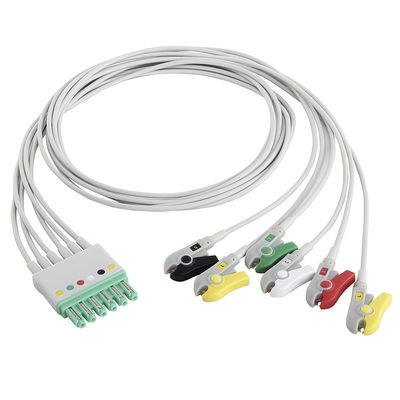 Siemens Draeger MP03405 ECG des Anschlussleitungs-6 Unendlichkeit M540 MultiMed Führungs-Kabel-Grabscher-M300 plus Iec-Clip