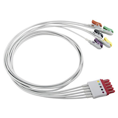 P-hilips M1978A M1976A 989803125881 EKG Leitungskabel 5 Leitungskabel Leitungskabel IEC Clip MP 40 IntelliVue M1167A Herzstart MRx