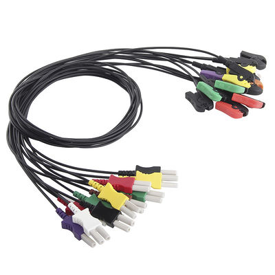 Spacelabs-Radio-lichtdurchlässiger Draht Führungs-Kabel der 1 Meter-transparentes 10 Führungs-ECG
