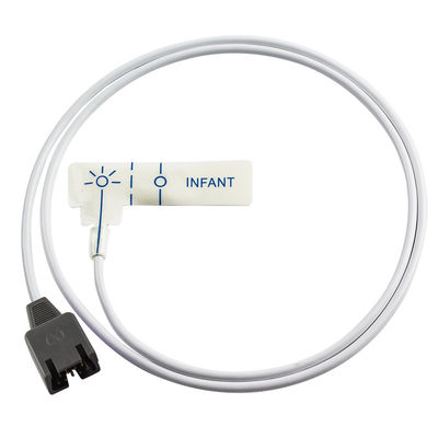Weißer Schaumstoff für Kinder Einweg-SPO2-Sensor DB9 9Pin für Rad-7 Rad-8 85CM