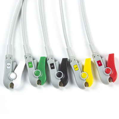 Bionet BM3/5 ECG Kabel Pin Connectors ECG Kabel-und Leitungsdraht-5 Führung Iec-Clip-8