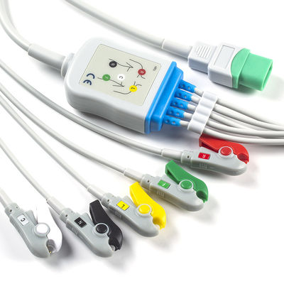 Kabel Mindray Datascope ECG und Führung der Leitungsdraht-5 Kabel Iec-Clip-TPU ECG