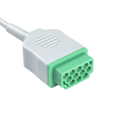 GE Marquette 2021141-002 2001292-001 ECG-Kabel-und -leitungsdraht-3 Führung Iec-Verschluss 11pin Kabel Verbindungsstück-ECG