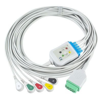 Führung Iec-Verschluss 11pin GEs Marquette CBM-05NA-10AS-0001 ECG Kabel-und Leitungsdraht-5 Kabel Verbindungsstück-ECG