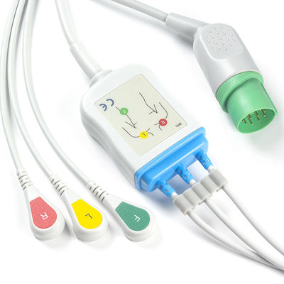 Verbindungsstück ECG Nihon Kohden ECG Kabel-und Leitungsdraht-CB-72353P 11pin OEC-6102A verkabeln 3 Führung Iec-Verschluss
