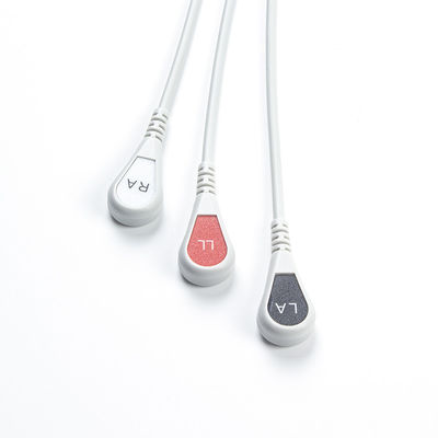 Edan Kompatibles EKG-Kabel mit direktem Anschluss und Leitungen 6Pin Universal AAMI 3Lead AHA Snap