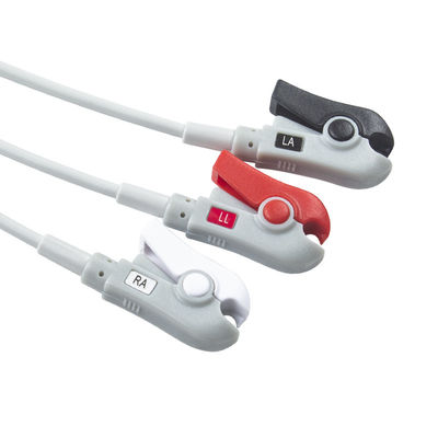 Für Artema S&W Kompatibles EKG-Kabel mit direktem Anschluss und Leitungen 3Lead AHA Grabber