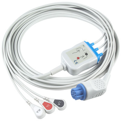 Für Datex Ohmeda Compatible Direct-Connect ECG Cable and leadwires 3Lead AHA Snap für den Einsatz in der elektronischen Kommunikation