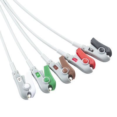 Hellige Kompatibles EKG-Kabel mit direktem Anschluss und Leitungen 5Lead AHA Grabber