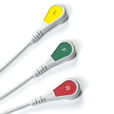 Hellige-kompatibles EKG-Kabel mit direktem Anschluss und Leitungen für 3Lead IEC Snap