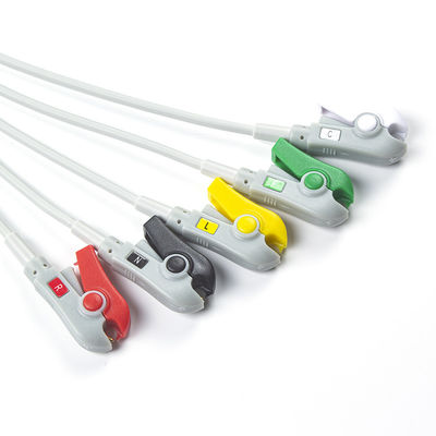 Kontron-Pfeil-kompatibles EKG-Kabel mit direktem Anschluss und Leitungen für 5Lead IEC Grabber