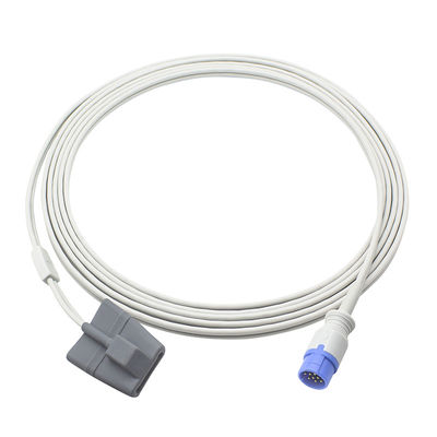 Schiller Truscope SpO2-Sensor Klassiker Mini II III Digital 12Pin Erwachsener Weichspitze SpO2-Sonde Kabel