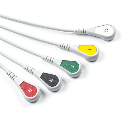 Kompatibles Siemens Drager 5 Lead Iec Snap Ecg Lead Kabel / Ecg Lead Draht Set