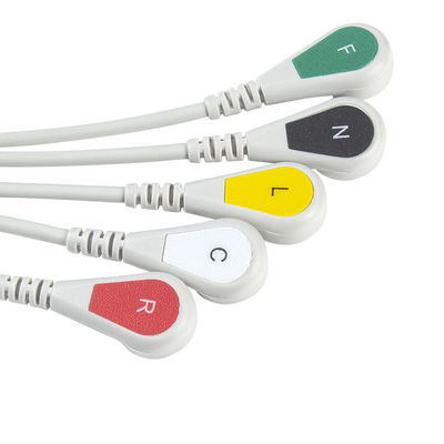 Kompatibles Siemens Drager 5 Lead Iec Snap Ecg Lead Kabel / Ecg Lead Draht Set