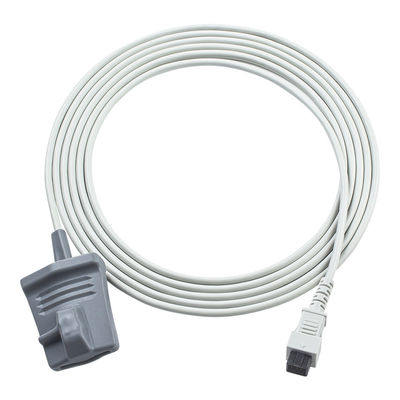 Konica Minolta Wiederverwendbarer Pulsoxymeter Sensor Quadrat 6 Pin Pulsox-300 Pulsox-300i 1m kurz