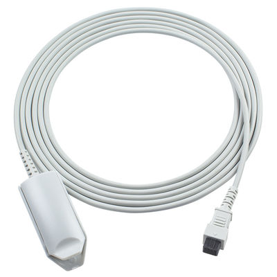 Konica Minolta Wiederverwendbarer Pulsoxymeter Sensor Quadrat 6 Pin Pulsox-300 Pulsox-300i 1m kurz