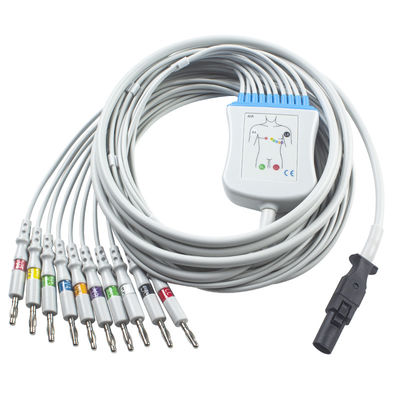 Q-Druck 60-00181-01 Mortara 60-00180-01 EKG Kabel und Leitungsdrähte 12 Pin Iec-Banane 4,0