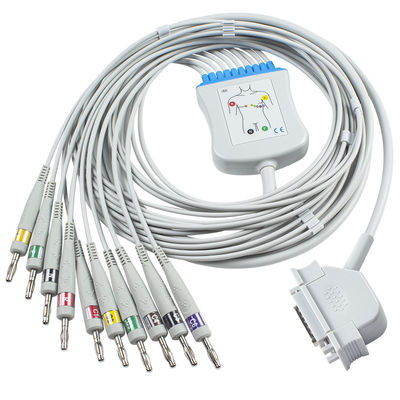 Kabel GEs Hellige ECG für Cardiosys-Monitor EK36 EK403 EK4 EK413 EK43 EK512 EK53 Verbindungsstück EKG-Iec-Bananen-4,0
