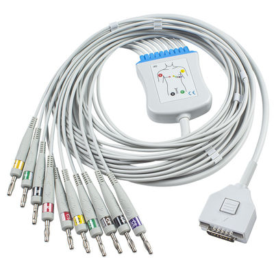 Fukuda ICH EKG Kabel KP-500 KP-500D Cardisuny EKG Patientenmonitor verkabeln 10 Verbindungsstück Führungs-Drähte Iec-Bananen-4,0
