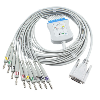 Carewell 1101 1103 EKG Kabel DB15Pin EKG Kabel und Leitungsdrähte Iec
