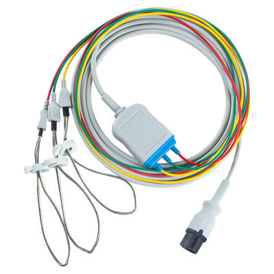 AAMI Tierärztliche EKG-Kabel und Bleiwires 6pinniger Stecker EKG-Kabel 3 Blei-Legging
