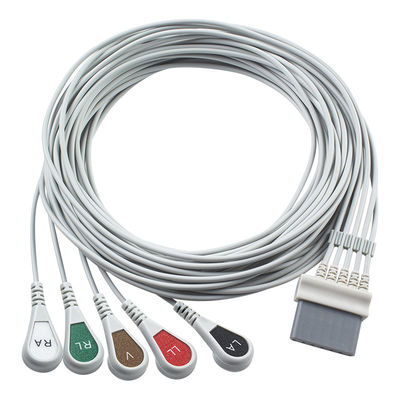 Schiller-EKG-Kabel und Schleudraht 7-Pin-Anschluss-EKG-Kabel 5 Schleuderaufnahme IEC