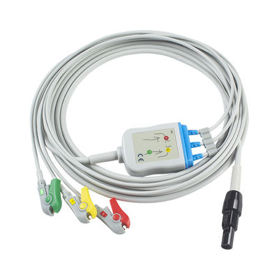 Welch allyn Propaq LT EKG-Kabel und Leitungen Patientenkabel 3 Lead EKG-Leadwire 008-0879-00 IEC Snap