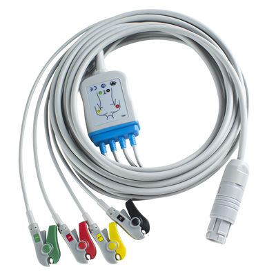 Kompatibel für Primedic EKG Kabel Primedic Defibrillator 4Lead EKG IEC Grabber
