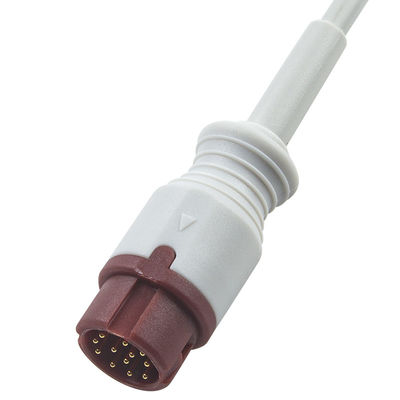 P-Hilips Dual IBP Adapterkabel mit 12-Pin-Anschluss, 0,3 Meter Länge und TPU-Material für medizinische Verwendung