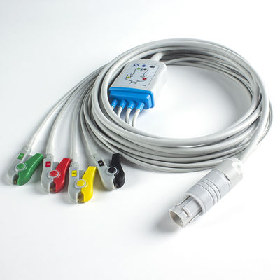 Kompatibel für Primedic EKG Kabel Primedic Defibrillator 4Lead EKG IEC Grabber
