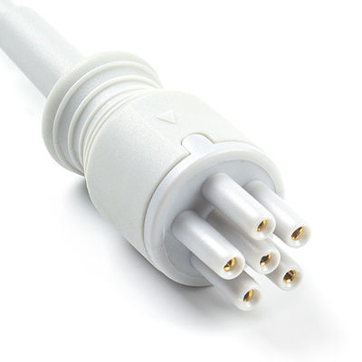 Für Omron > Colin Kompatibles EKG-Kabel mit direktem Anschluss und Leitungen 5Lead IEC Grabber