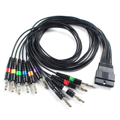 10 Draht EKG Patientenkabel Bananen Stecker AHA für FT-1 Code 2.400331 für S-Kühler