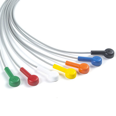 Leadwire Set 7 Leadwire EKG GE SEER 1000 3Kanal IEC Snap Kompatibel für GE SEER 1000