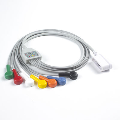Leadwire Set 7 Leadwire EKG GE SEER 1000 3Kanal IEC Snap Kompatibel für GE SEER 1000