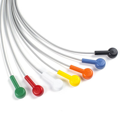 Leadwire Set 7 Leadwire EKG GE SEER 1000 3Kanal IEC Snap Kompatibel für GE SEER 1000