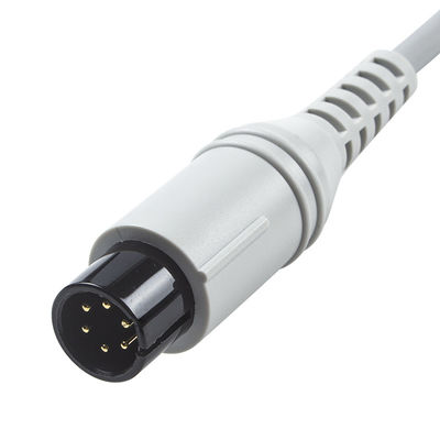 AAMI 6Pin EKG-Stammkabel Edan Din-Stil 3lead Kabel 1.30M