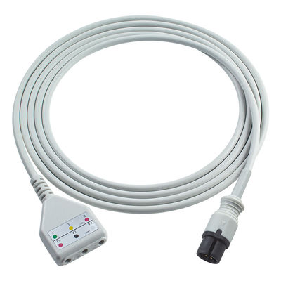 AAMI 6Pin EKG-Stammkabel Edan Din-Stil 3lead Kabel 1.30M