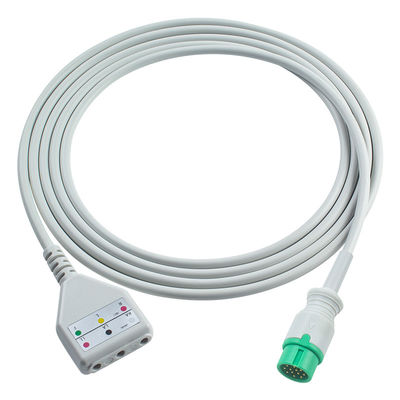 Comen EKG-Ständerkabel DD-Style 3lead Leadwires Kabel 1,30M