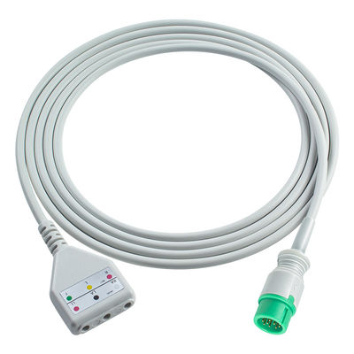 Mindray 12Pin EKG-Ständerkabel Datascope Din Style 3lead Kabel 1,30M