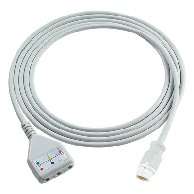 PH 12-Pin EKG-Ständerkabel Phil-ips Din-Stil 3-Lead-Kabel 1,30M