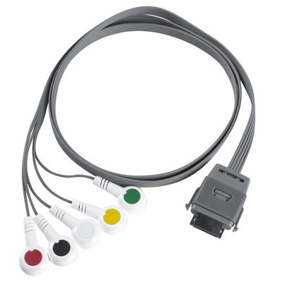TPU Edan 5Lead EKG Holter Kabel IEC Snap Haltbarkeit 24 Monate für Biomedizinisches Instrument