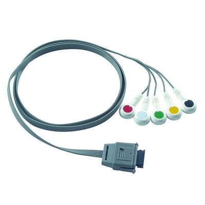 TPU Edan 5Lead EKG Holter Kabel IEC Snap Haltbarkeit 24 Monate für Biomedizinisches Instrument