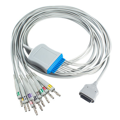EDAN Dx12 10Lead EKG Holter Kabel Banane für Stammkabel Länge 2,2M Kompatibilität