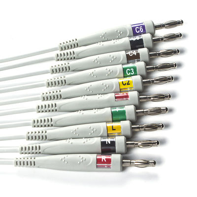 EDAN Dx12 10Lead EKG Holter Kabel Banane für Stammkabel Länge 2,2M Kompatibilität