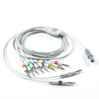 Kompatibel mit Welch Allyn EKG Kabel AHA Banana für PCR 100 Ruhe-EKG, SE-PRO-600 Cardioperfect Pro Recorder