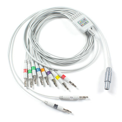 Kompatibel mit Welch Allyn EKG Kabel AHA Banana für PCR 100 Ruhe-EKG, SE-PRO-600 Cardioperfect Pro Recorder