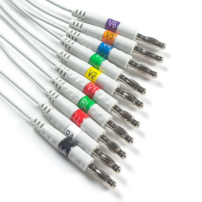 Kompatibel mit Welch Allyn EKG Kabel AHA Banana für PCR 100 Ruhe-EKG, SE-PRO-600 Cardioperfect Pro Recorder