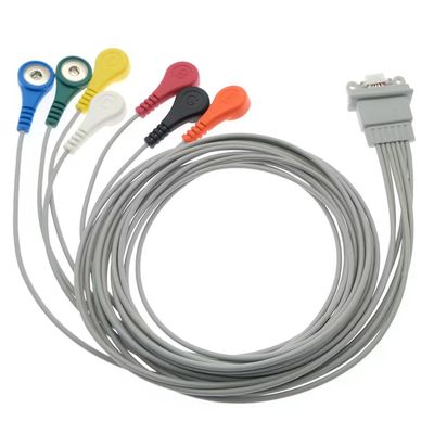 Kompatibel mit Schiller Medilog AR12 Plus EKG Holter Kabel 7Lead IEC Snap AR4 Plus FD5